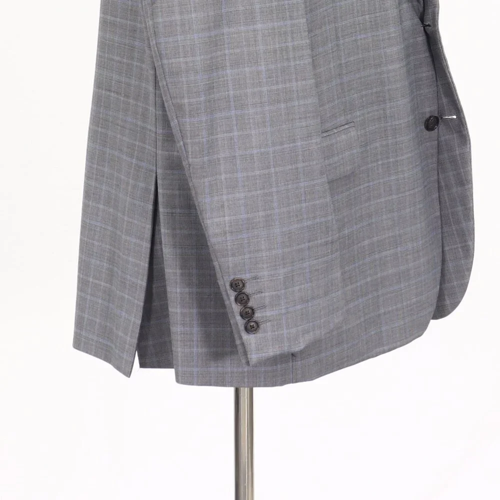 Stafford 48R Gray Check 2-Button Sport Coat Blazer Jacket T226